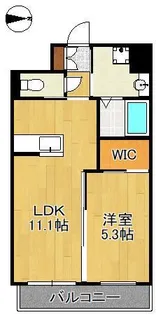 アルゴヴィラージュ天神Ⅱ【4階】の間取り