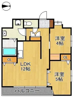 THE GRANDE HILLS【7階】の間取り