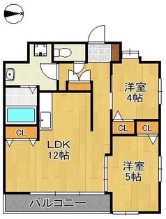 THE GRANDE HILLS【9階】の間取り