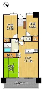 ライフプラザ沢見2番館 1003号室【10階】の間取り