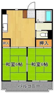 シャトレ緑ケ丘【4階】の間取り