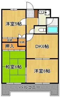 フローラルホクザイ【5階】の間取り