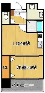 竪町センタービル【9階】の間取り