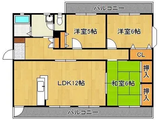 カメリアⅡ【3階】の間取り