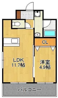 ラフィーネ金田【2階】の間取り