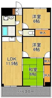 ギャラン中井【7階】の間取り