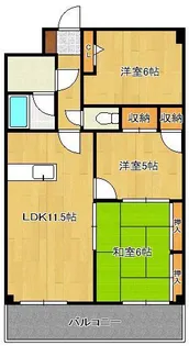 ギャラン中井【9階】の間取り