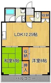 フレール清水【2階】の間取り