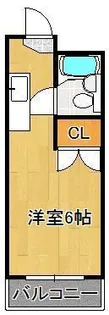 ロワールイン下到津【1階】の間取り