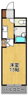 1Kの間取り画像