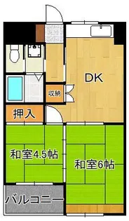 アルテハイム小倉Ⅳ【6階】の間取り