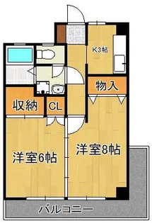 ルネッサンス真鶴【5階】の間取り