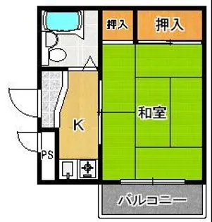 パレーシャル清水【4階】の間取り