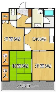 レジデンス竪林【2階】の間取り