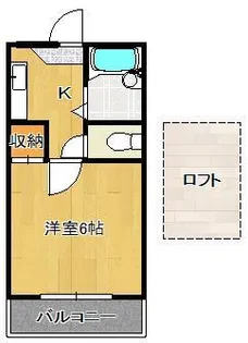 プライマリー到津の森【2階】の間取り