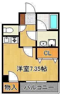 1Rの間取り画像