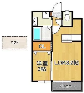 ファープレイス小倉西B棟【2階】の間取り