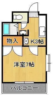 シャトー森Ⅴ【403号室】の間取り