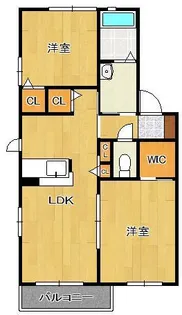 MAST緑ヶ丘 E棟【2階】の間取り
