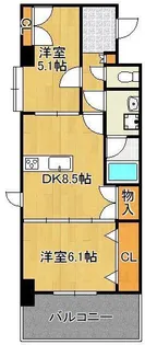 アヴィニールグランデ金田【3階】の間取り