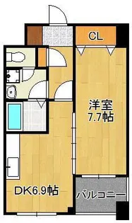 MDIインターフェイス竪町【4階】の間取り