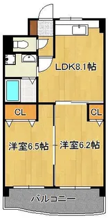 コートハウス大手町【2階】の間取り
