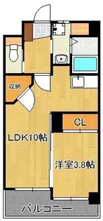 1LDKの間取り画像