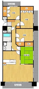 シャトレ大手町N棟【7階】の間取り