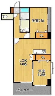 フェルト515【13階】の間取り