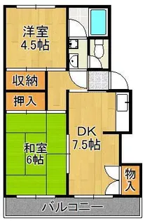 コーポ三好 パート2【4階】の間取り