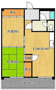 コーポ三好【3階】の間取り