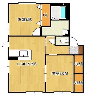 アコール Ⅱ棟【1階】の間取り