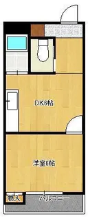 コーポシティワン【2階】の間取り