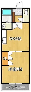 コーポ美生2【2階】の間取り