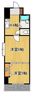 ギャラン南小倉【10階】の間取り
