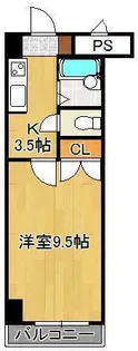 ギャラン南小倉【4階】の間取り