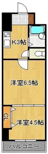 ギャラン南小倉【4階】の間取り