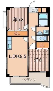 アテッサ南小倉【6階】の間取り