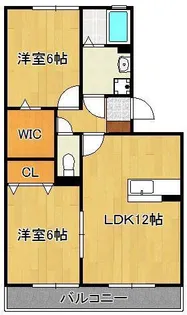 セジュール壱号館【2階】の間取り