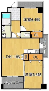 Allons-y【303号室】の間取り