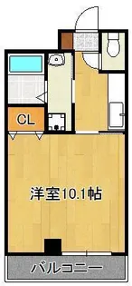 1Kの間取り画像