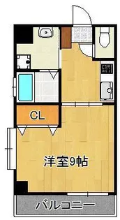 1Kの間取り画像