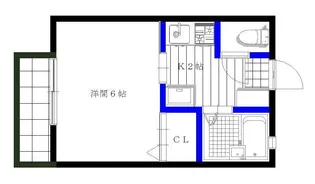 アズーロ高峰【2階】の間取り