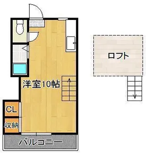オアシス下到津ⅡA棟【2階】の間取り
