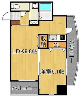 サンシャイン・ポート中井【5階】の間取り