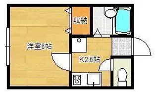 MOON朝日ヶ丘 A棟【2階】の間取り