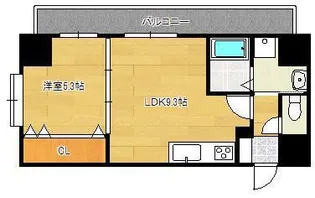 サンシャイン・マリンズ井堀【3階】の間取り