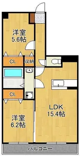 ラ・ルミエール【2階】の間取り