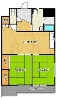 パルメゾンビル【3階】の間取り