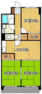 ロイヤルサルーン真鶴【3階】の間取り